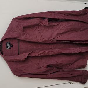 Retrofit maroon men's button up